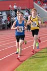 Elliot Kelly (Morpeth) during the under-17s 3000 metres at the North Eastern Champs, Gateshead.